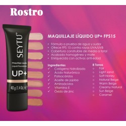 MAQUILLAJE LÍQUIDO UP+ FPS15